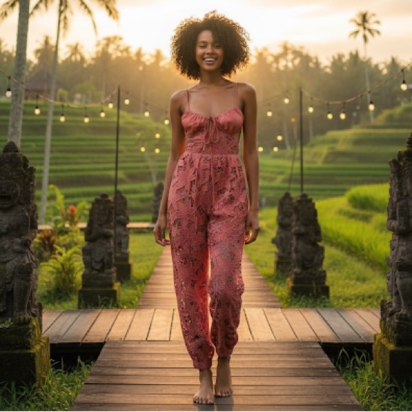 Free People Meet Me in Bali Romper NWOT - Picture 1 of 10